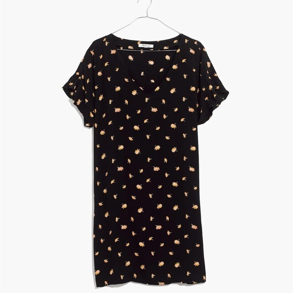 MADEWELL Ruffle-Sleeve Easy Dress Size SMALL - Picture 2 of 6